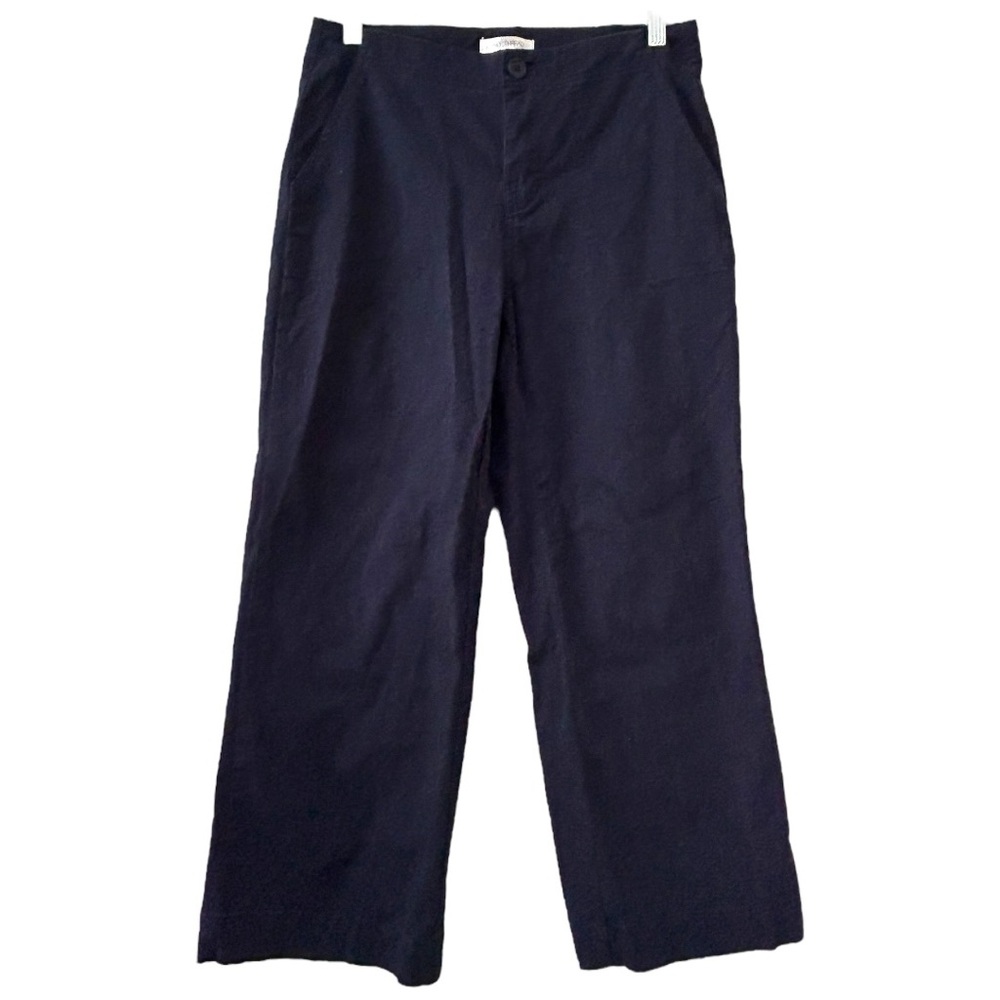 Daily Thread Women’s Flat‎ Front Navy Cropped Chino Pants  Sz 6